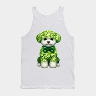 Clover Bichon Frise Dog St Patricks Day Tank Top